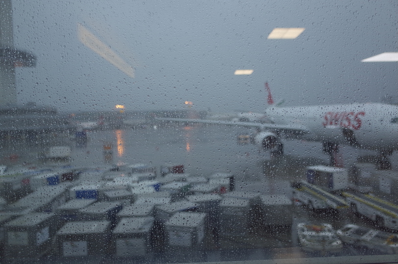 When I arrived in New York, at John F Kennedy Airport, it was raining.